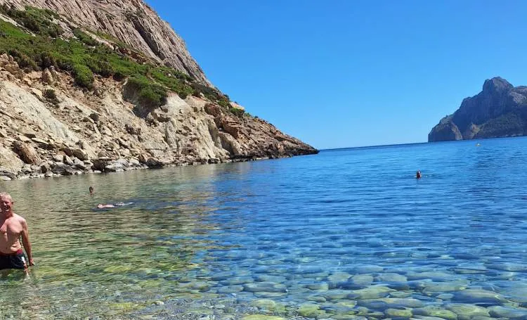 Vista del mar desde Cala Boquer